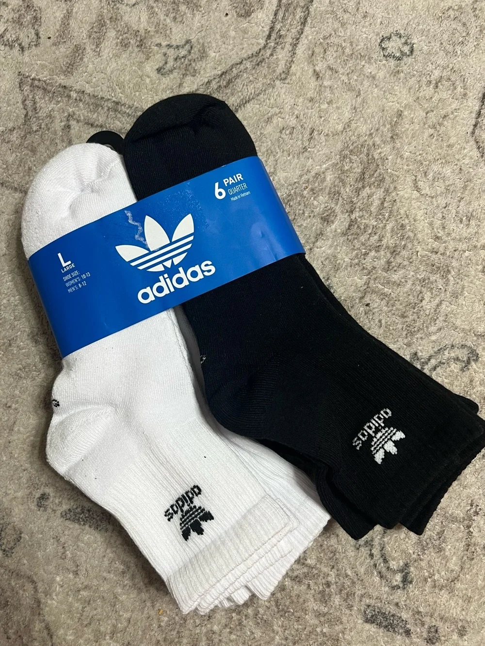 Adidas Unisex Quarter Socks